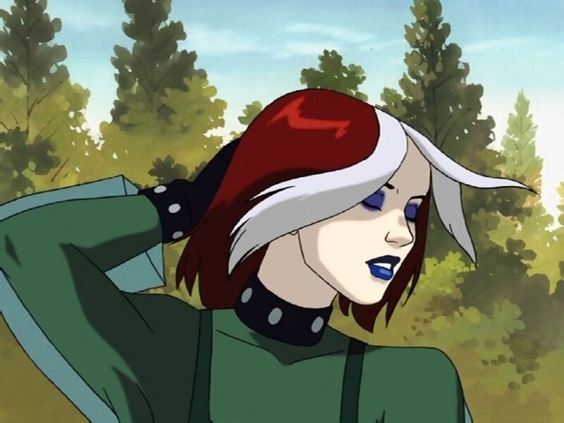 Anime Woman with Red Hat — Green