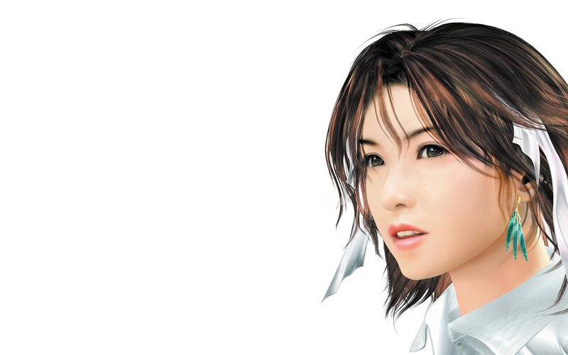 anime woman with ribbon