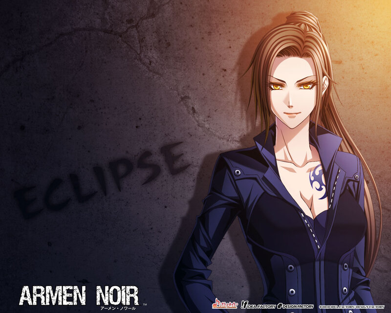 Anime Woman with Tattoos — Black, Dramatic, Tattoo