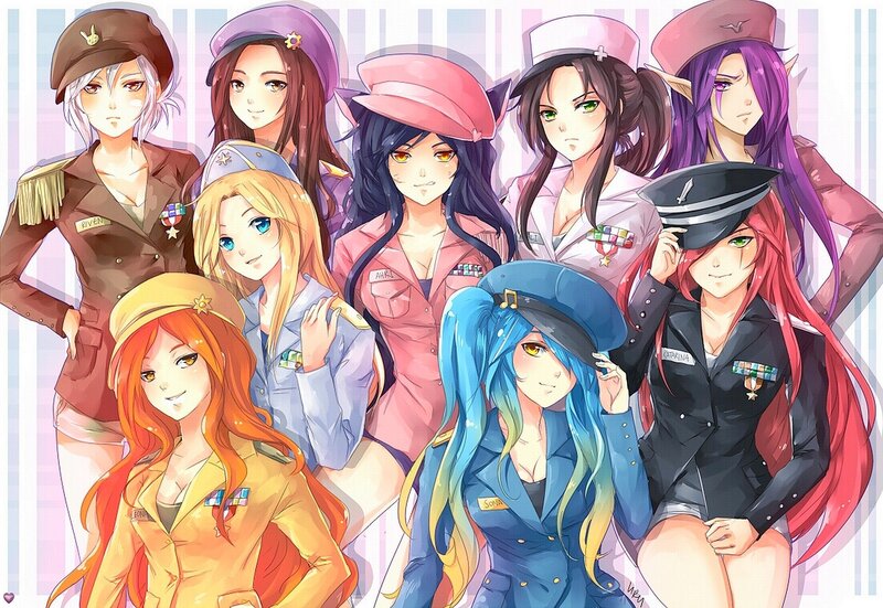 Anime Women in Uniforms