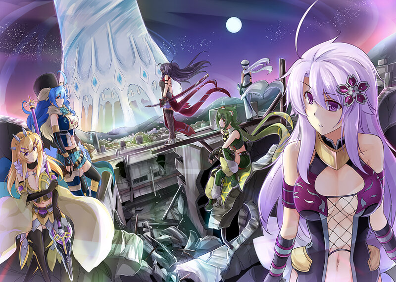 Anime Women on Ruins