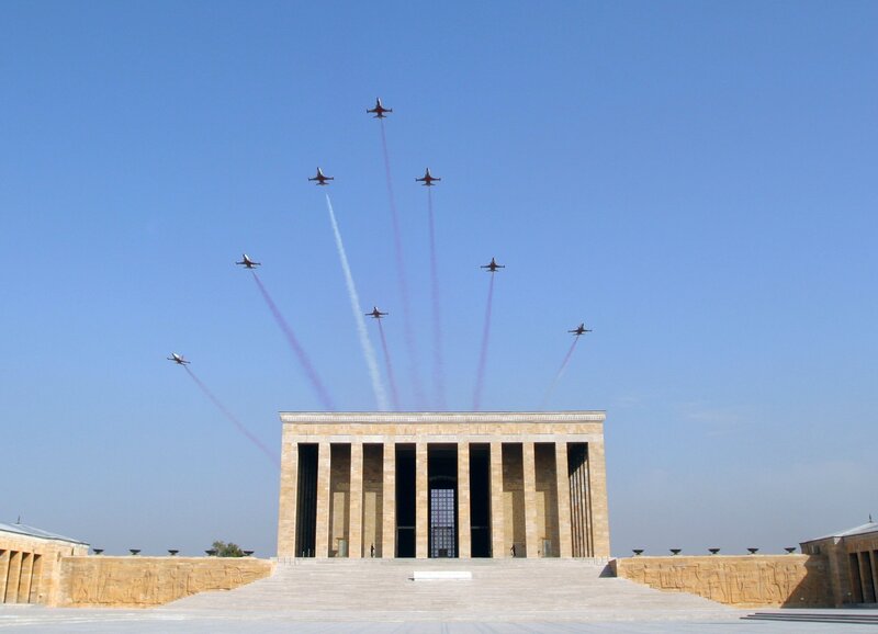 Ankara Anitkabir with jets