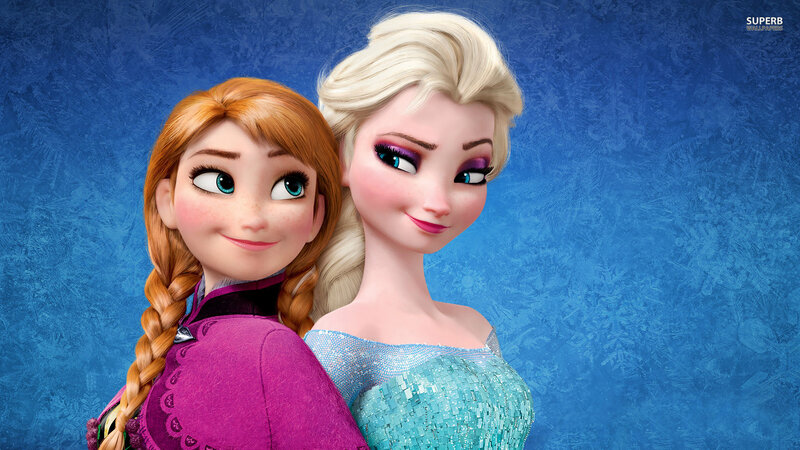 Anna and Elsa from Frozen