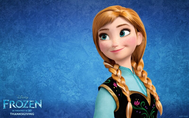 Anna from Frozen — Blue, Calm, Winter
