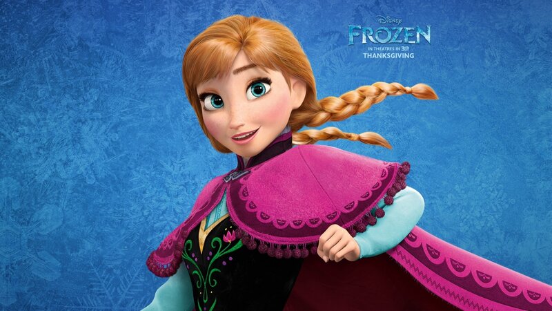 Anna from Frozen — Blue, Playful
