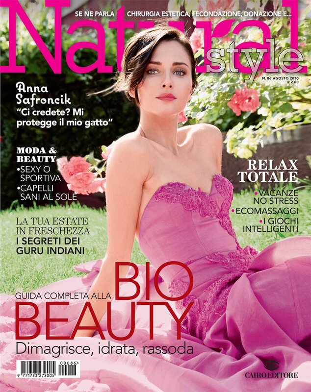 Anna Safroncik on magazine cover