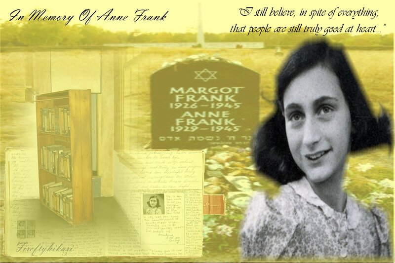 Anne Frank Portrait — Yellow