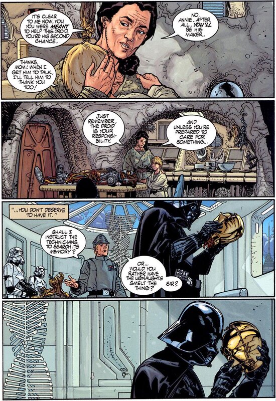 Annie and the droid
