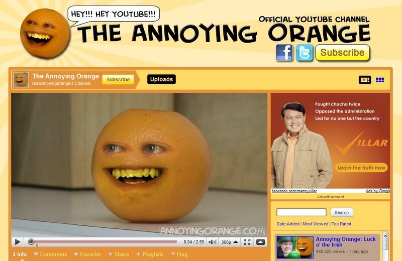 Annoying Orange YouTube channel