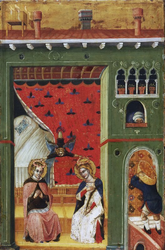 Annunciation scene