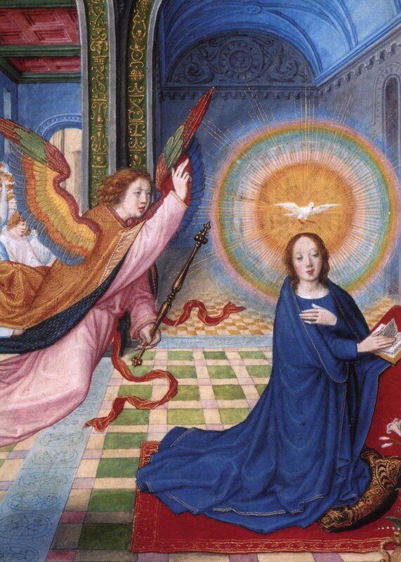 Annunciation scene