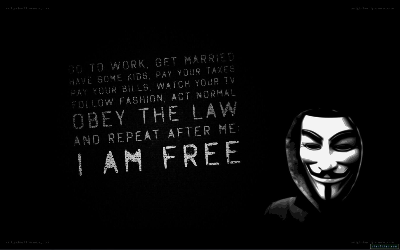 Anon mask and quote