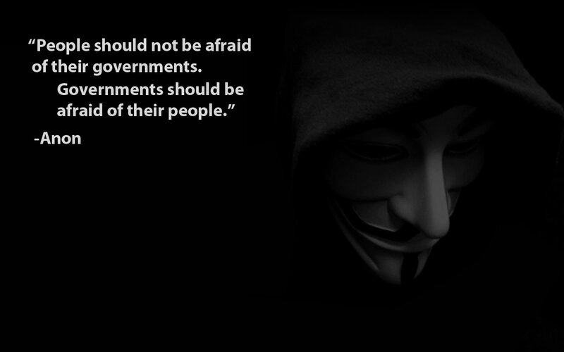 Anon quote with mask