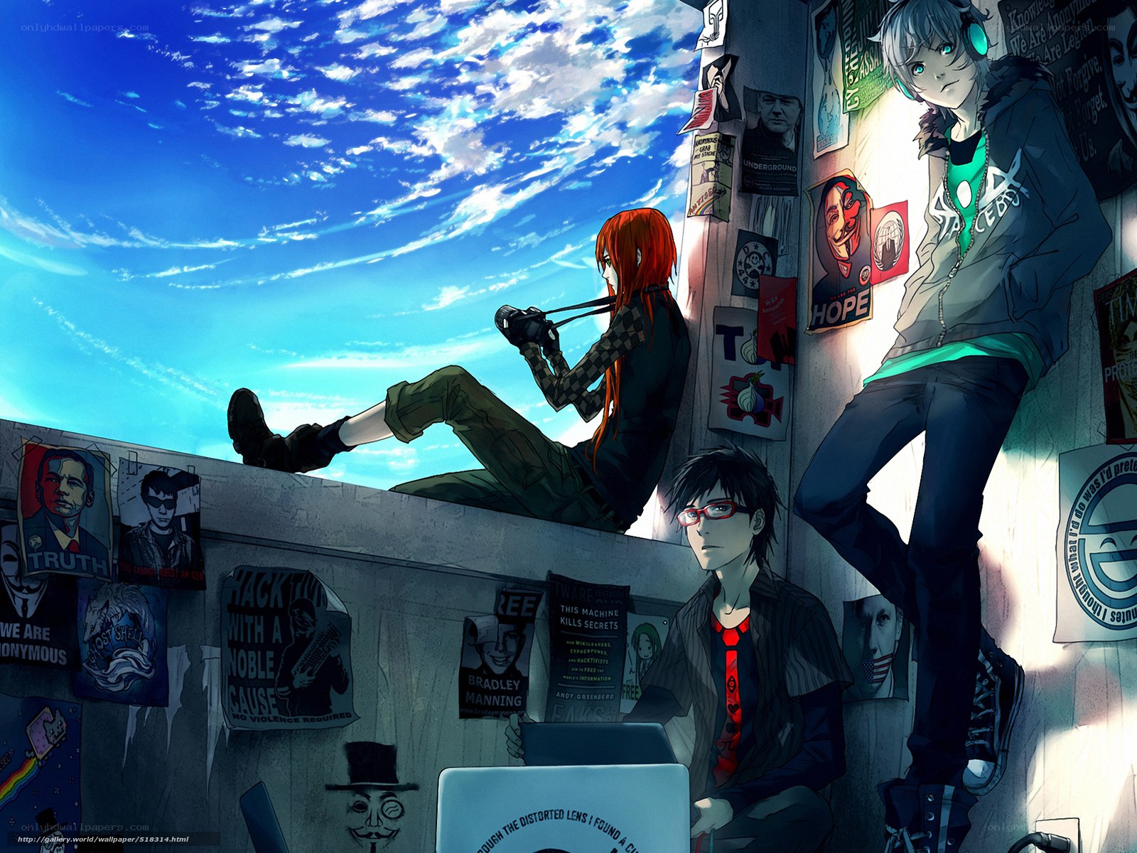 anonymity and hacking theme