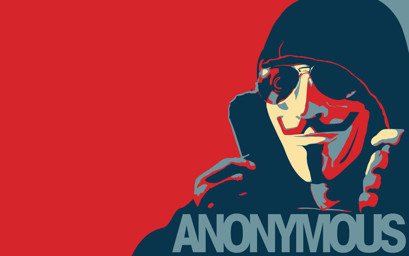 Anonymous activist poster
