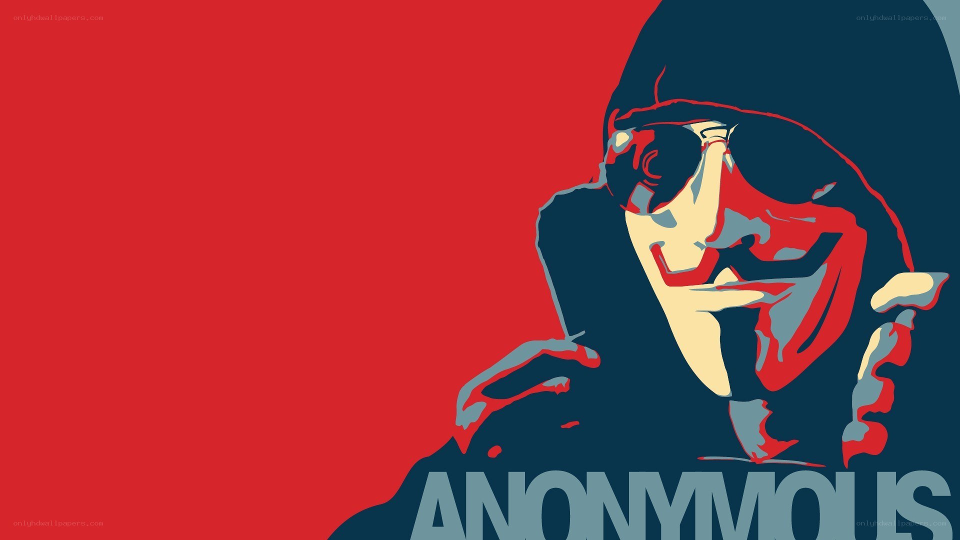 Anonymous activist poster art