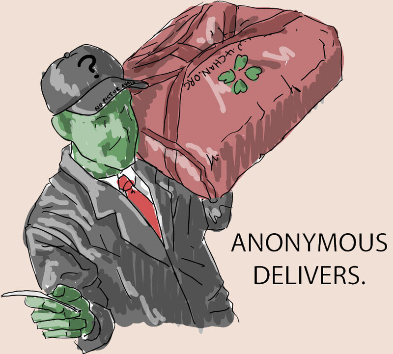Anonymous delivery illustration