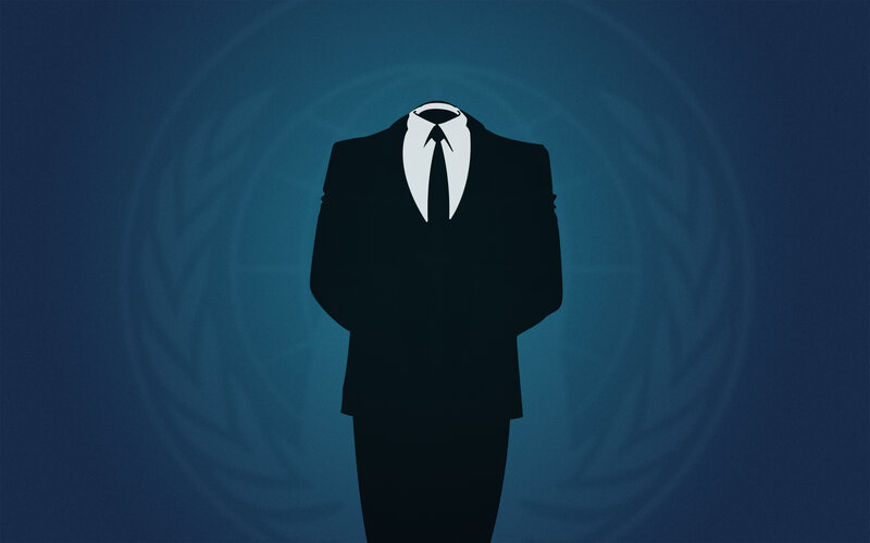 Anonymous figure in suit