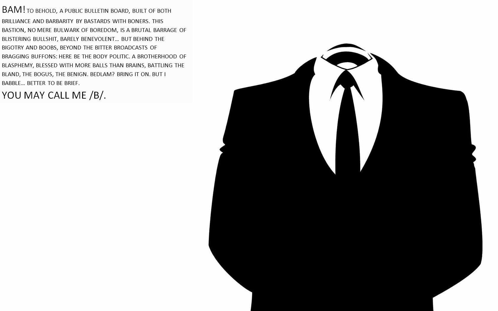 Anonymous figure in suit