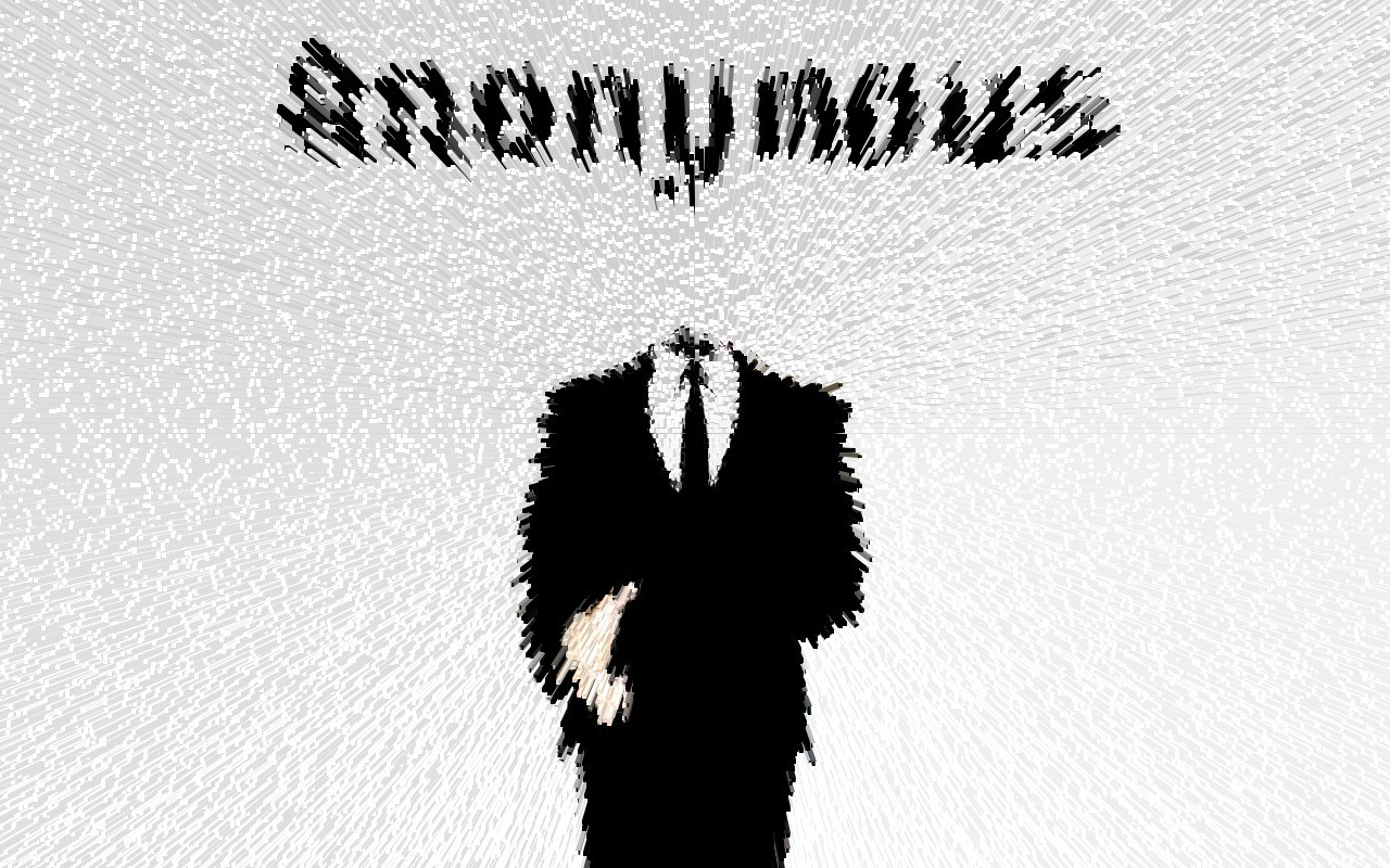 Anonymous figure in suit