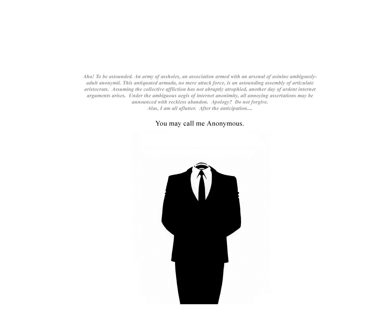 Anonymous figure in suit