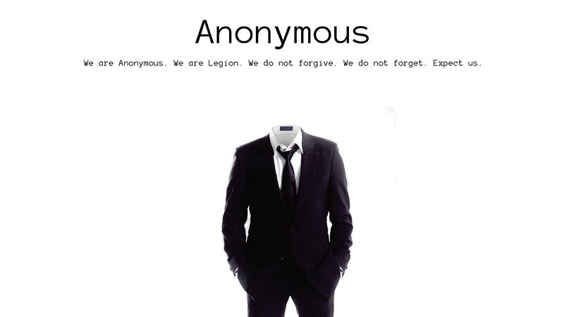 Anonymous group propaganda