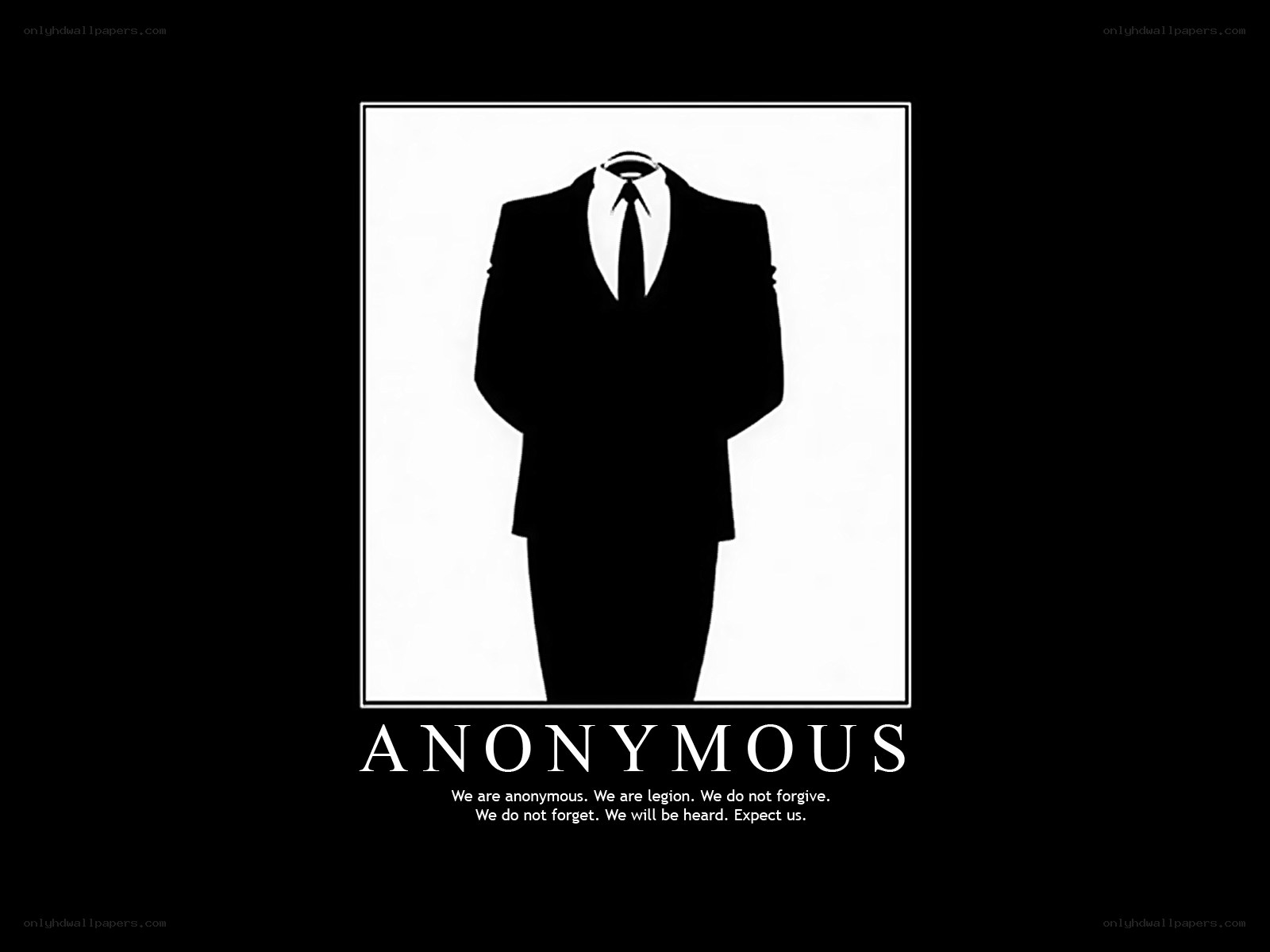 Anonymous group propaganda