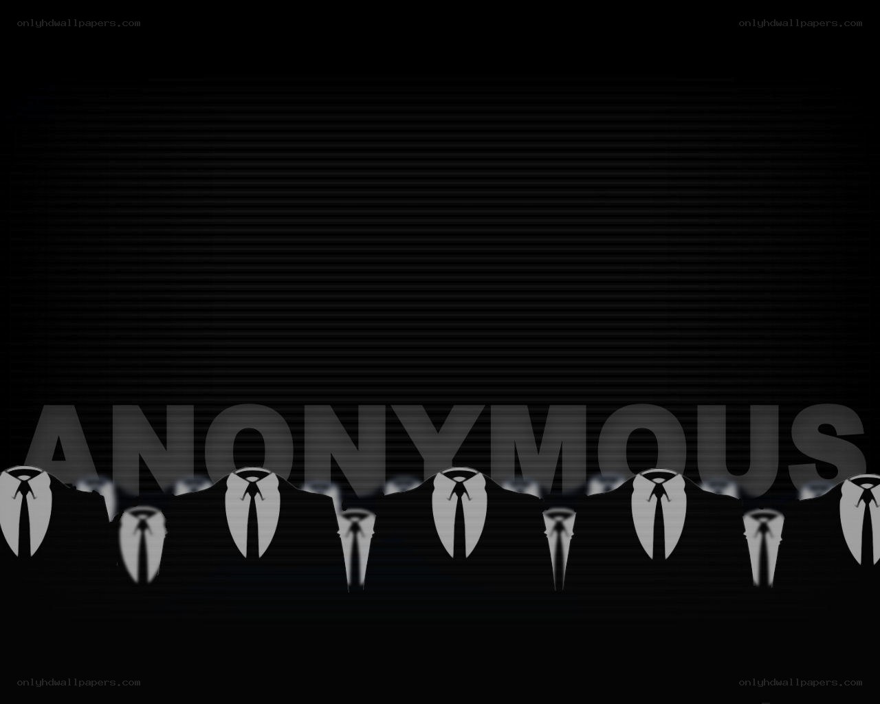 Anonymous group silhouettes