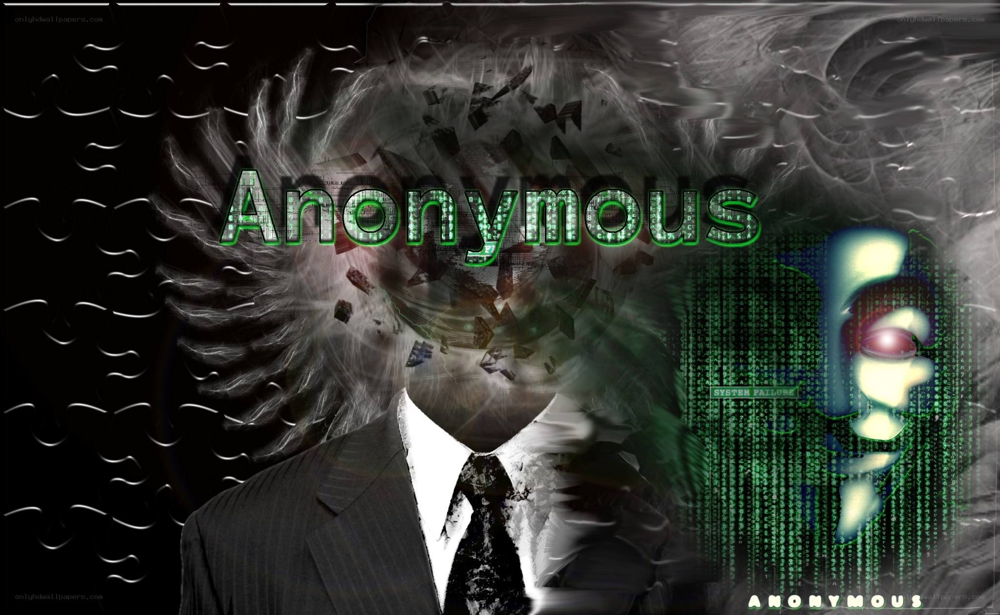 Anonymous hacker concept art