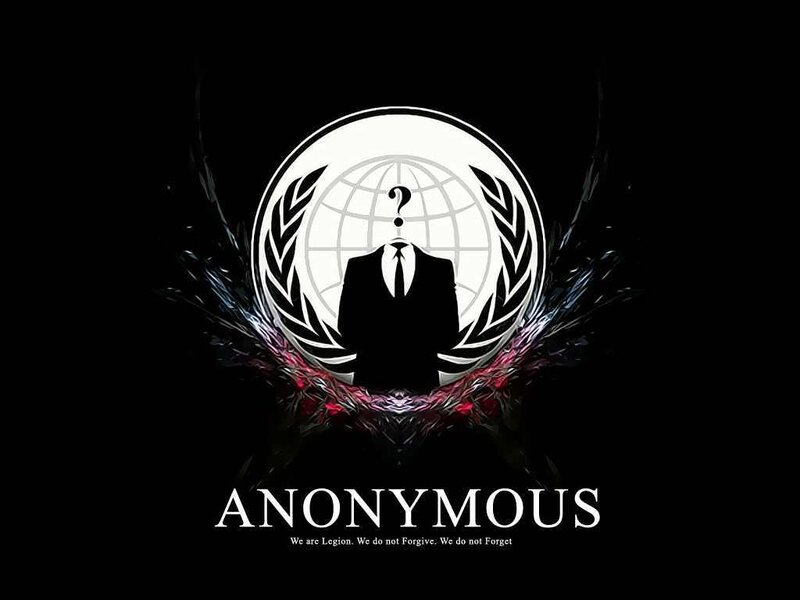 Anonymous hacker group logo