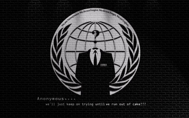 Anonymous hacker group logo