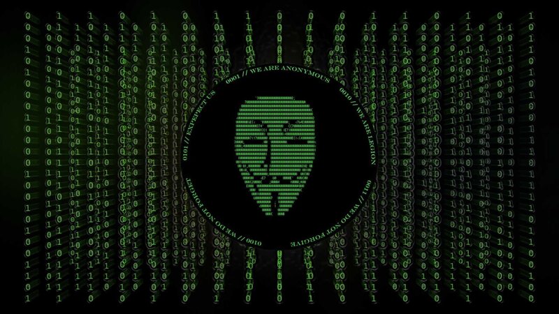 Anonymous Hacker Symbol — Black