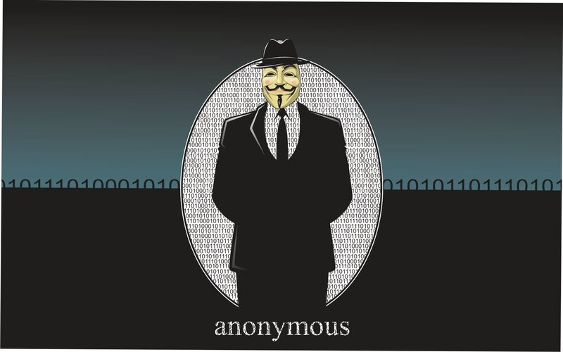 Anonymous hacker symbol