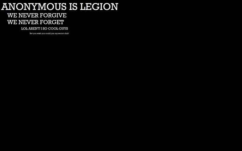 Anonymous is Legion