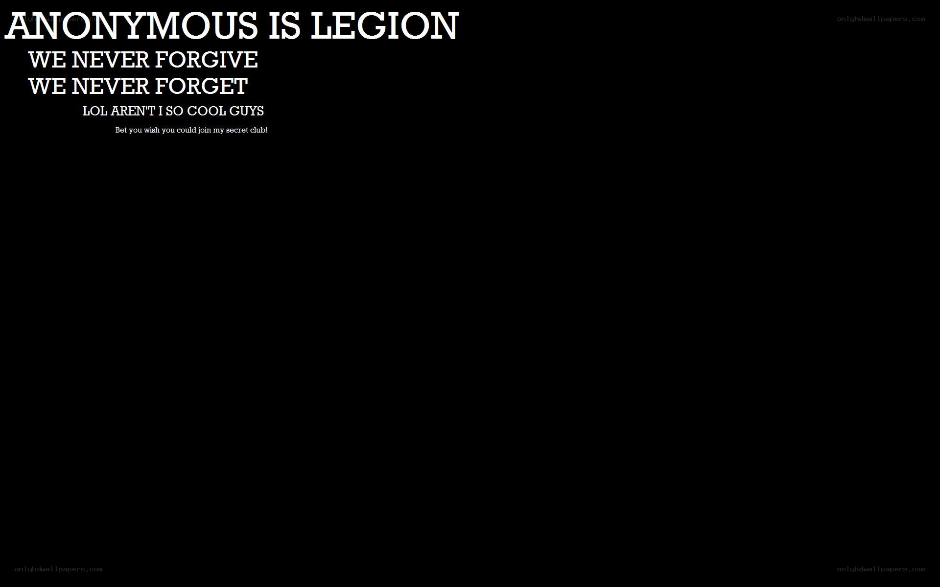 Anonymous is Legion