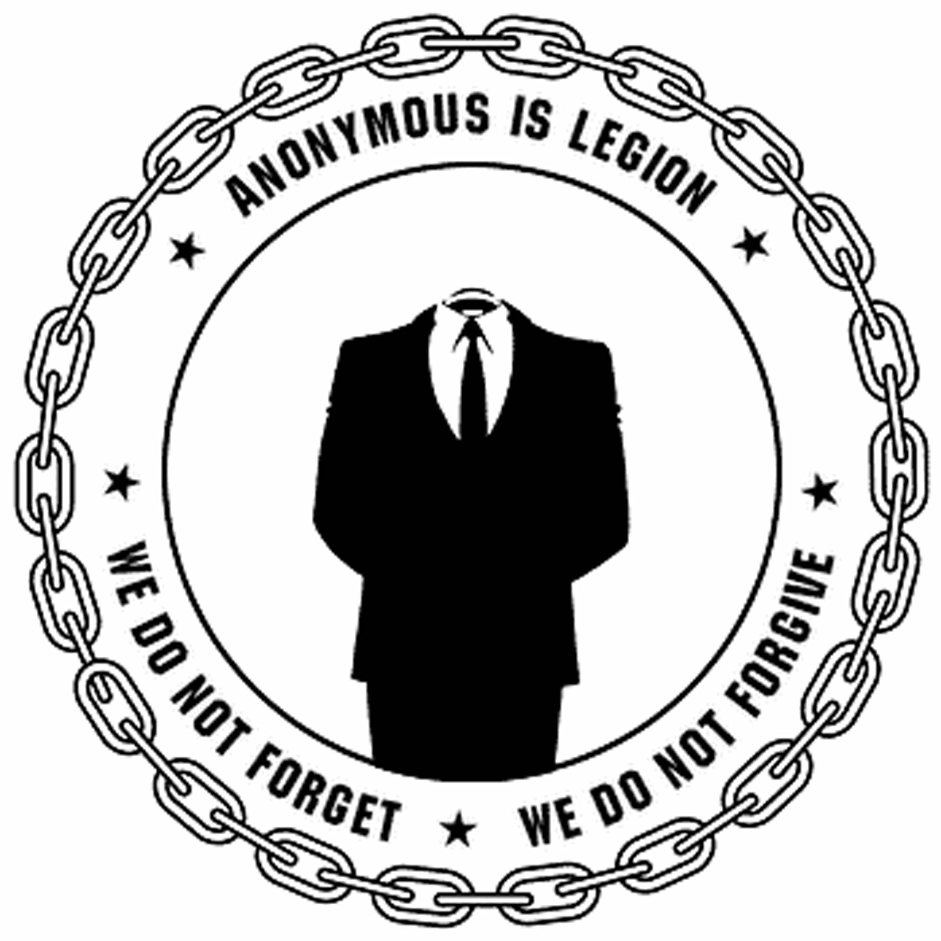 Anonymous is Legion logo