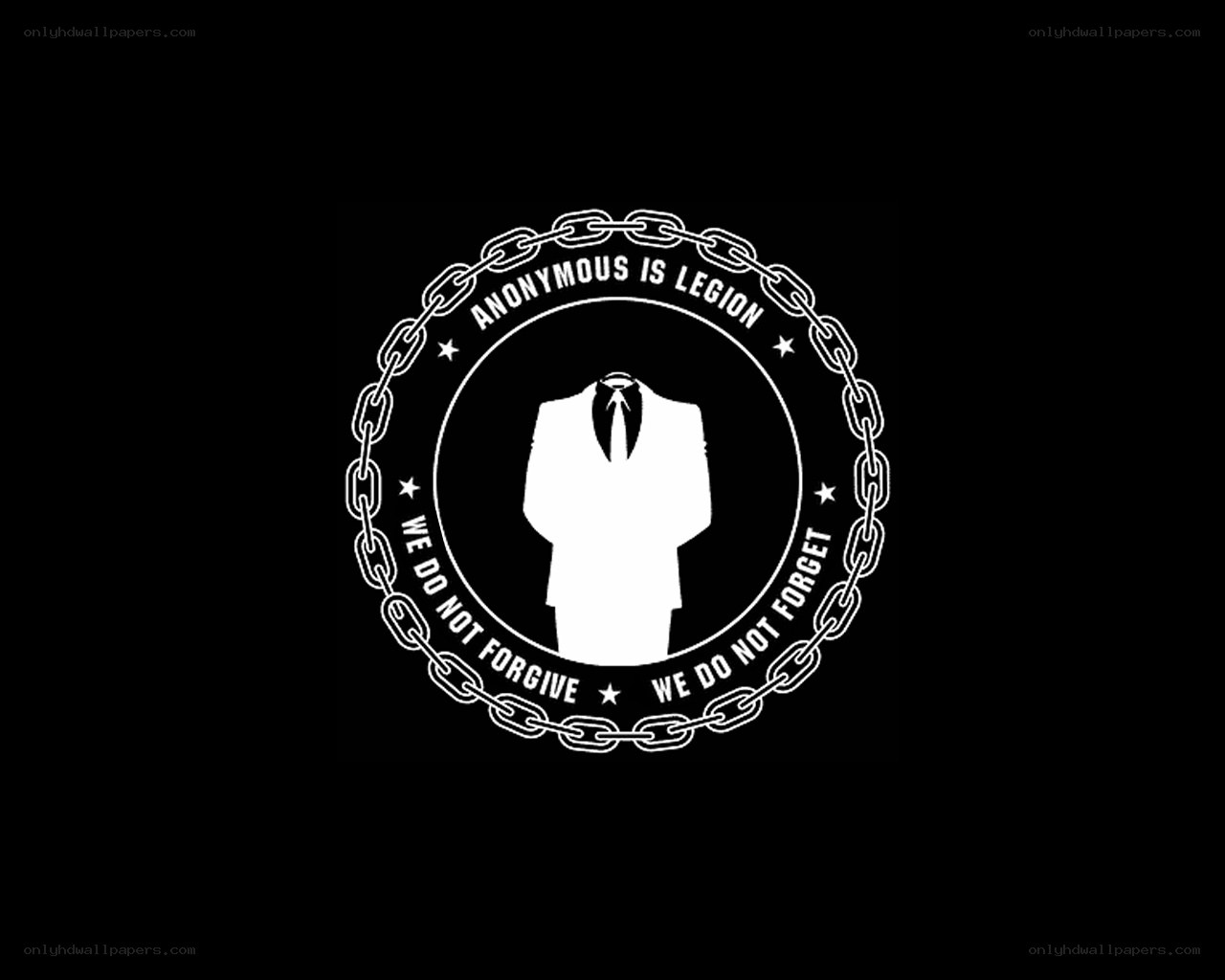 Anonymous is Legion logo