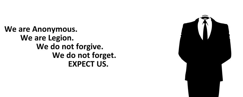 Anonymous Legion slogan