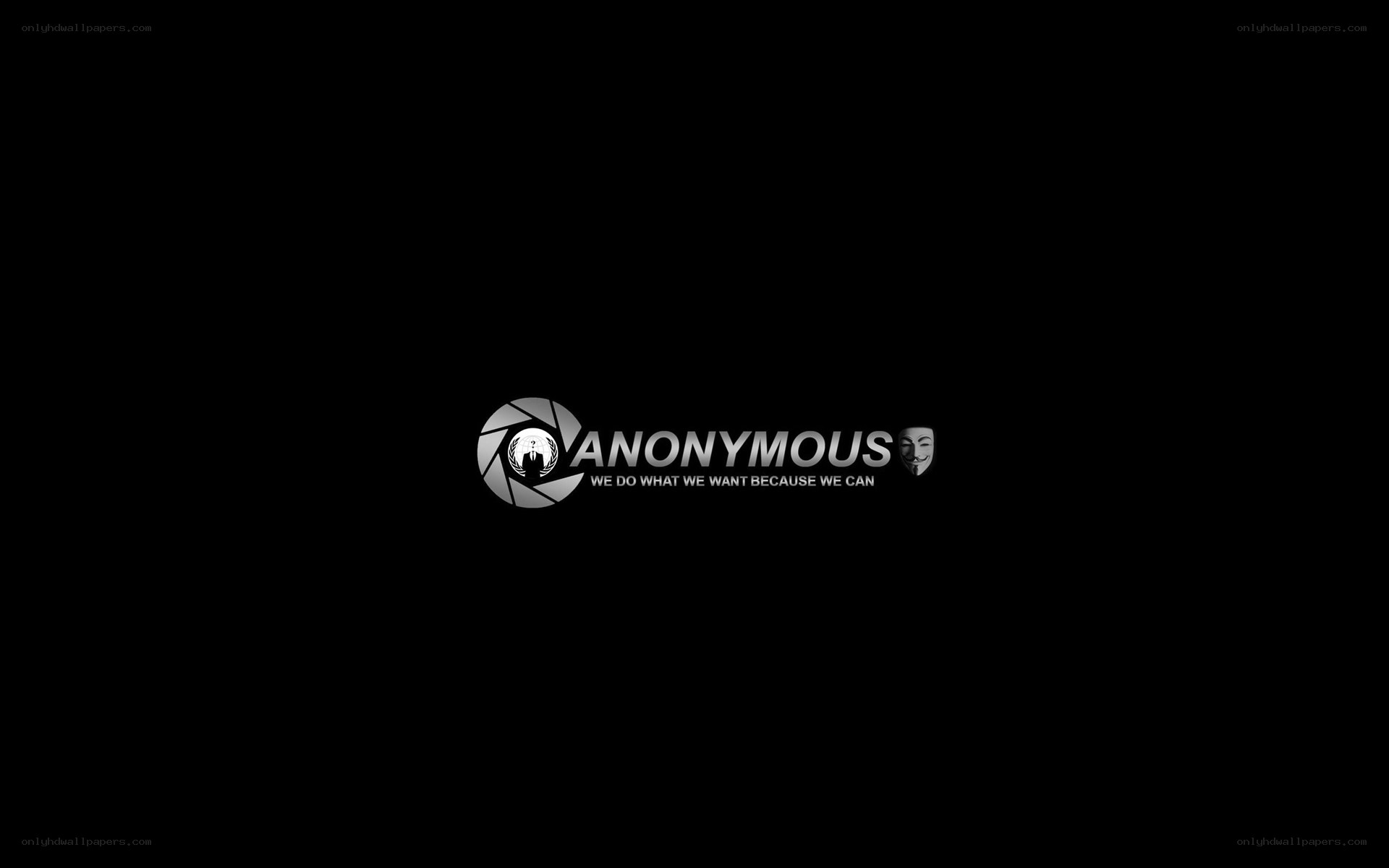 Anonymous logo on black background