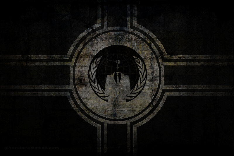 Anonymous logo on dark background