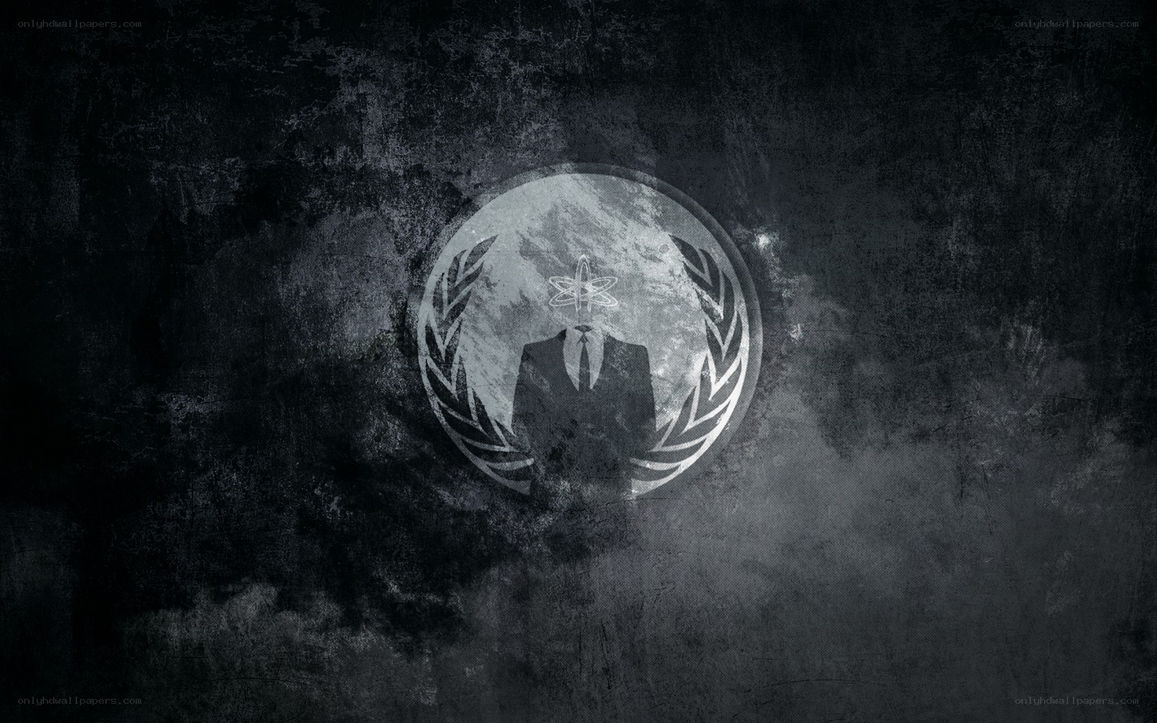 Anonymous logo on dark background