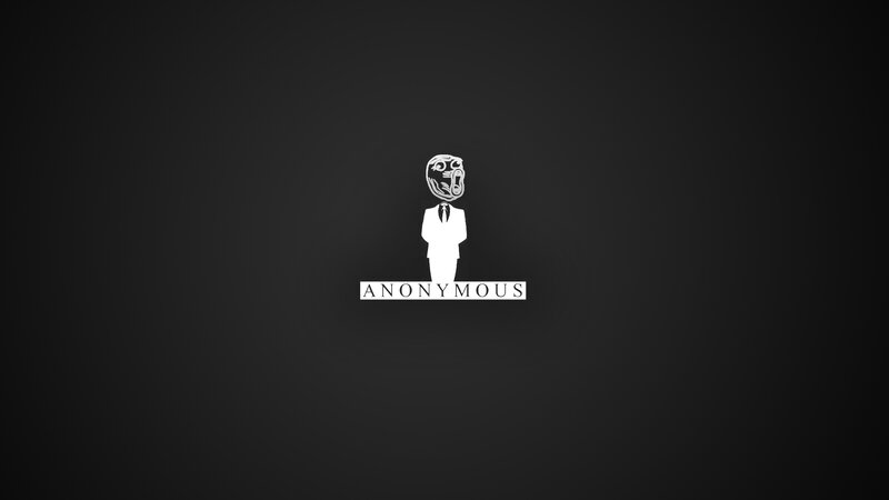 Anonymous logo on dark background