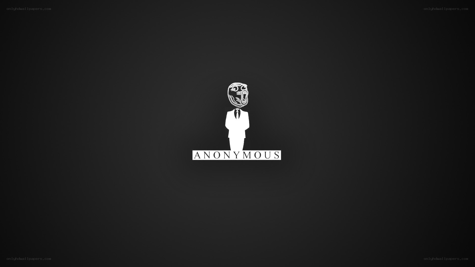 Anonymous logo on dark background