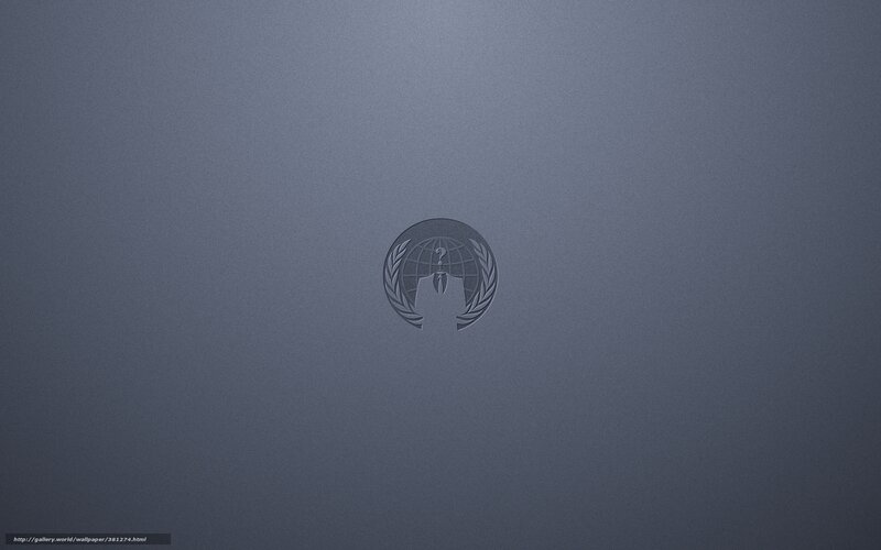 Anonymous logo on gray background