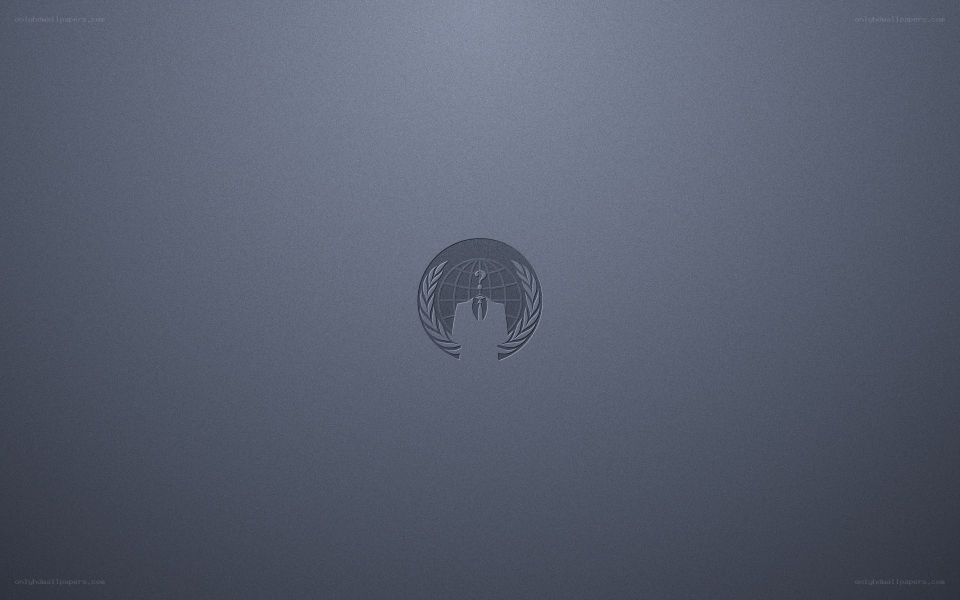 Anonymous logo on laptop