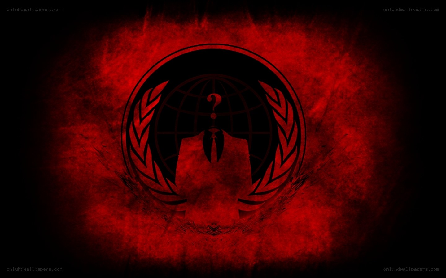 Anonymous logo on red background