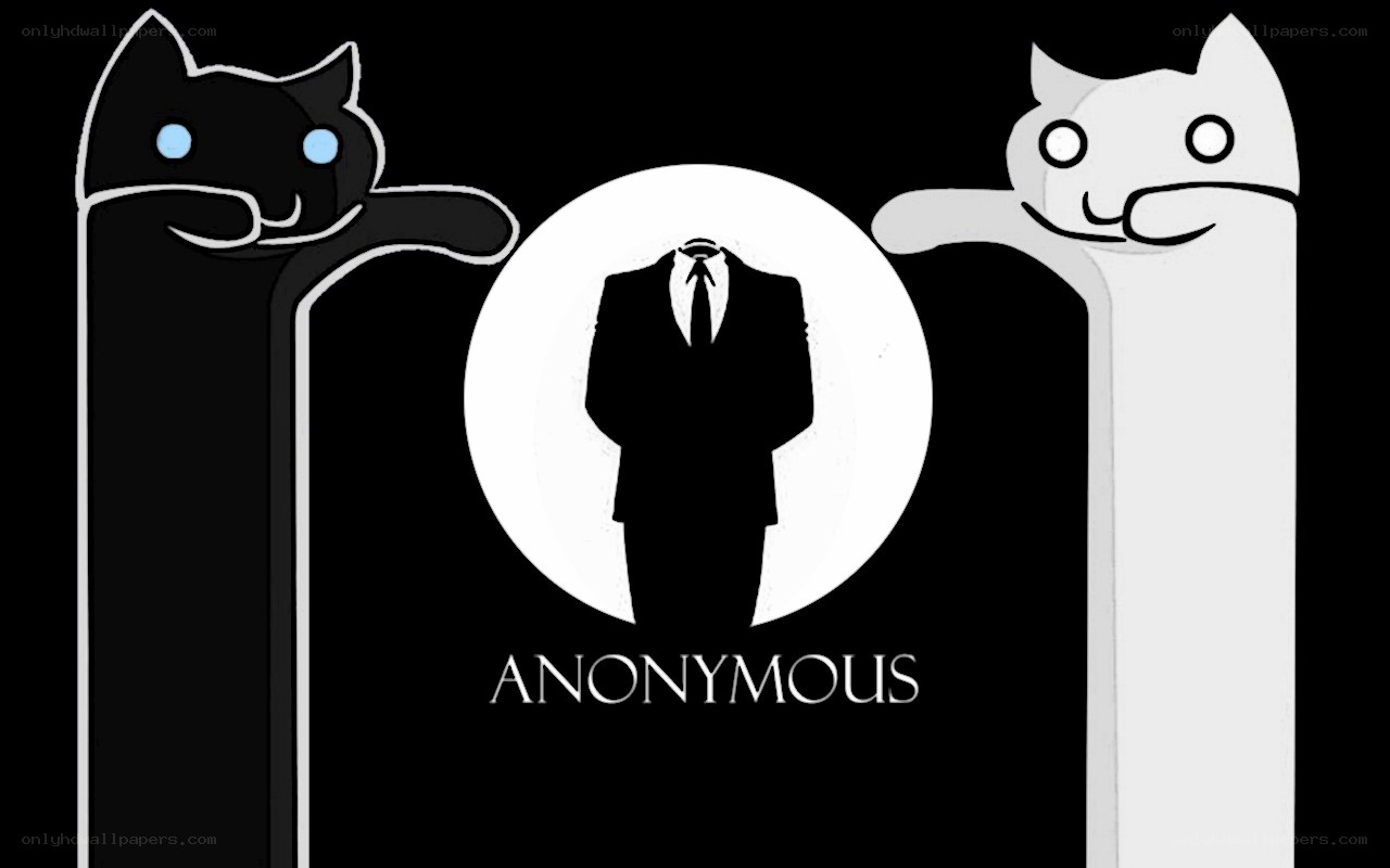 Anonymous logo with cats