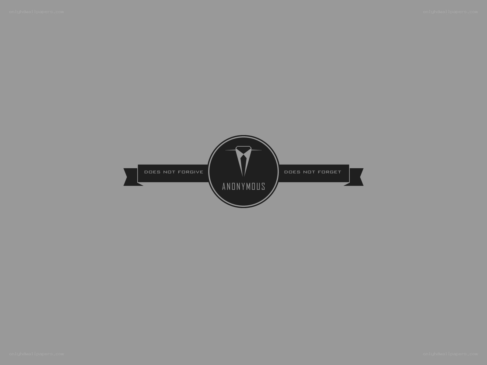 Anonymous logo with slogan