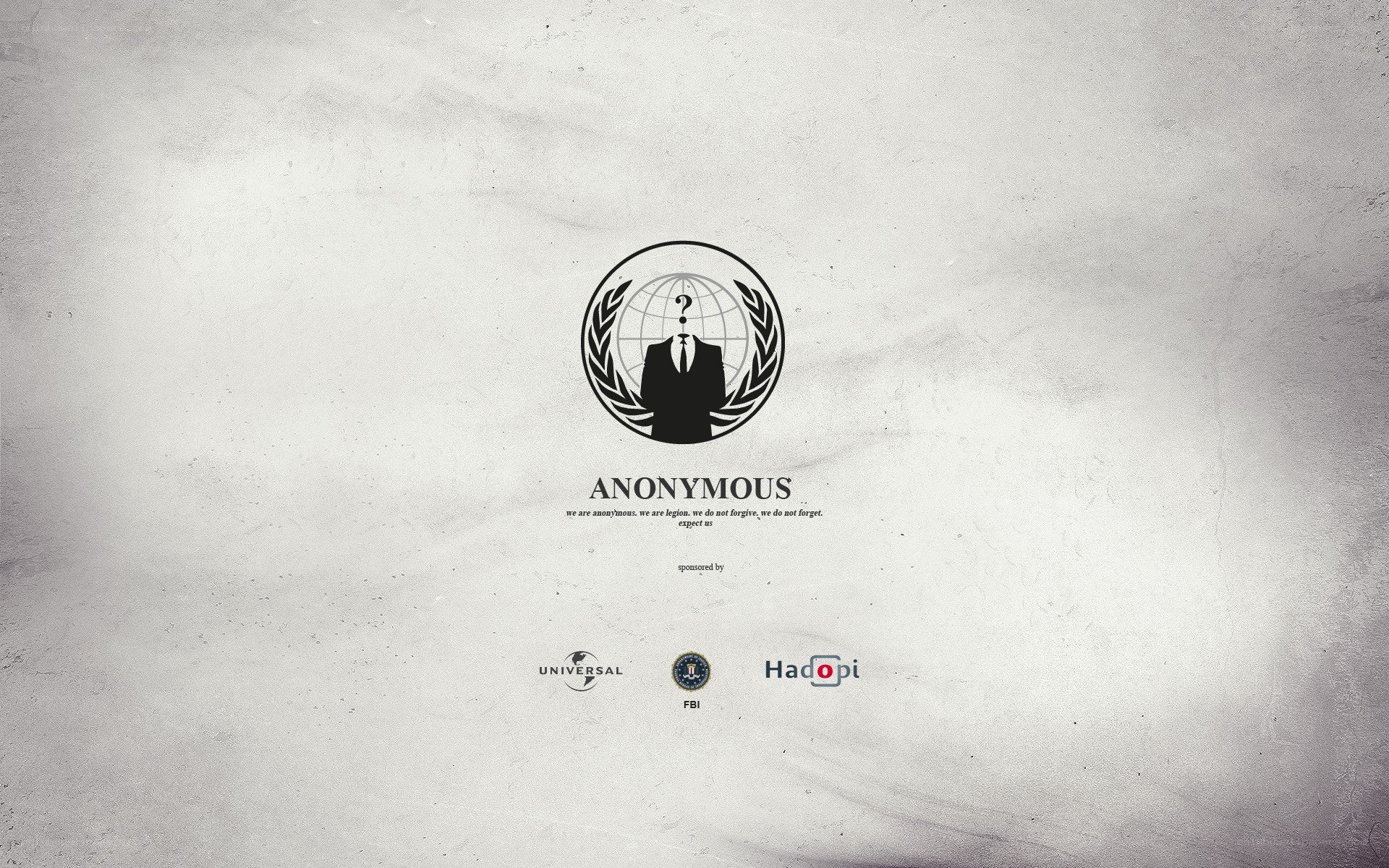 Anonymous logo with sponsors