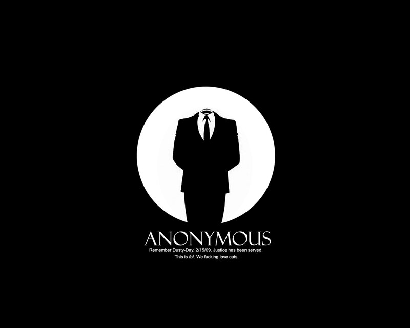 Anonymous logo with text